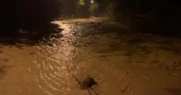 Amasya'da dün akşam korku ve endişe hakimdi! Sağanak yağış hasar bıraktı!