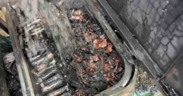 Amasya'da Elektrikli Motosikletin Yangını Şok Yarattı