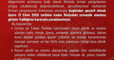 Amasya'da ormanlık alanlara girişler yasaklandı