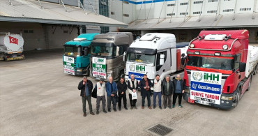 Amasya'dan Suriye'ye 5 Yardım Tırı Gönderildi