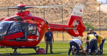 Ambulans Helikopter 82 Yaşındaki Hastayı Malatya'ya Taşıdı