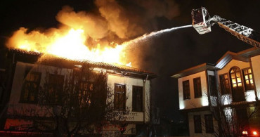 Ankara Tarihi Hamamönü'nde Yangın