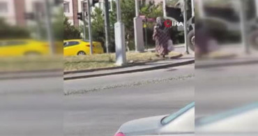 Ankara'da beton mikserinden yola dökülen beton kazası