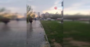 Ankara'da Dolu Yağışı Sırasında Vatandaşların Yaratıcı Koruma Yöntemi