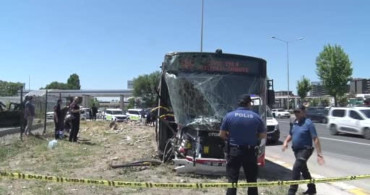 Ankara'da EGO otobüsü kaza yaptı: 1 ölü, 9 yaralı