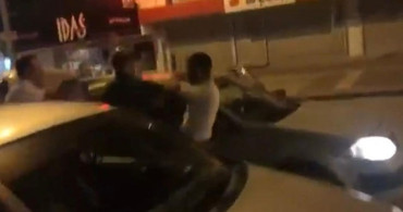 Ankara'da iki sürücü trafikte yumruklu kavga etti