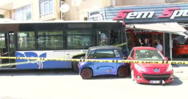 Ankara’da kontrolden çıkan EGO otobüsü iş yerine girdi: 7 yaralı