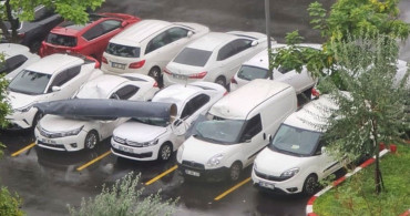 Ankara’da korku dolu anlar: F-4 uçağının parçası otoparka düşütü, MSB’den açıklama geldi