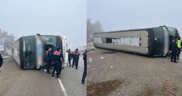 Ankara'da yolcu otobüsü kaza yaptı! Çok sayıda yaralı var