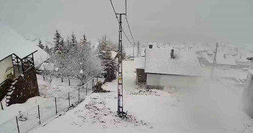 Ankara’nın Beypazarı İlçesinde Kar Yağışı