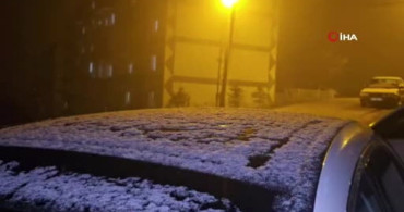Ankara'nın Haymana İlçesinde Nisan Ayında Kar Yağışı