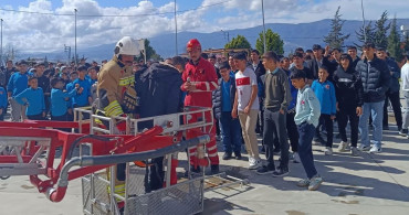 Antakya'da Lise Öğrencilerine Yangın Eğitimi