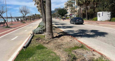 Antalya'da Elektrik Direğine Çarpan Araçta İki Yaralı