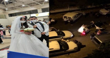 Antalya'da Gelinlerin Biri Uçaktan Gelinlikle İndi, Öteki Yolu Kapatıp Oynadı