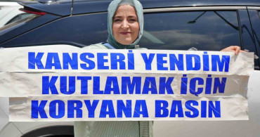 Antalya'da Kanseri Yenen Kadın Kornalarla Kutladı