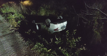 Antalya'da Kiralık Araç Sulama Kanalına Uçtu