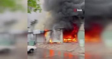 Antalya'da Oto Boyama Atölyesinde Yangın