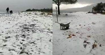Antalya'ya 5 Sene Sonra Kar Yağdı