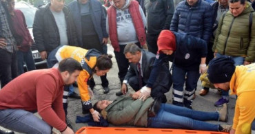 Araba Çarpan Kadına İlk Müdahaleyi Belediye Başkanı Yaptı