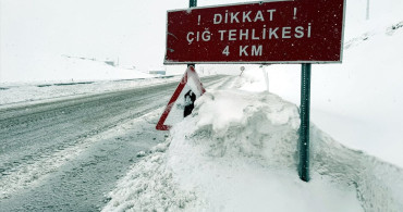 Ardahan-Şavşat Kara Yoluna Düşen Çığ Temizlendi