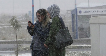 Ardahan'da Kar Yağışı Başladı