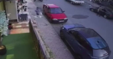 Arnavutköy'de otomobil sürücüsü fren yerine gaza basarak kazaya neden oldu