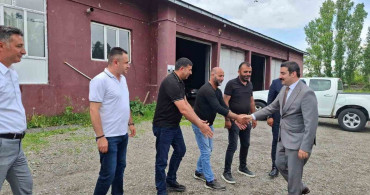 Arpaçay kaymakamı akköz’den kurumlara veda ziyareti