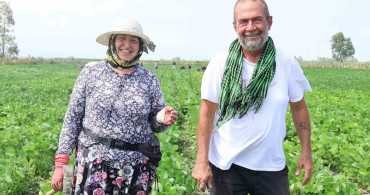 Arsuz'da soya ekimi yapıldı