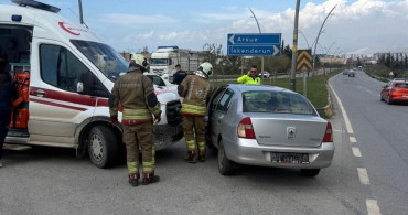Arsuz'da Trafik Kazası: 1 Yaralı