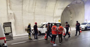 Assos Tüneli'nde Trafik Kazası Tatbikatı