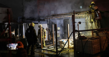 Ataşehir'de Mermer Atölyesinde Yangın Çıktı