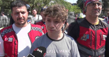 Ataşehir'de motosikletli kurye güvenlik görevlilerinden saldırıya uğradı