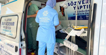 Aydın Büyükşehir Belediyesi mobil ağız ve diş sağlığı kliniklerine vatandaşlardan yoğun ilgi