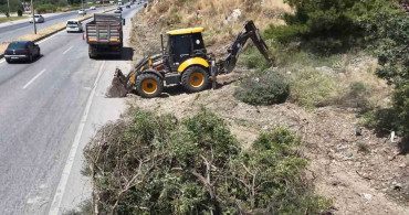 Aydın orman işletme’dan yangınlara karşı yol kenarı temizliği