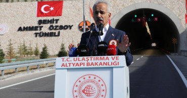 Aydınca Varyantı ve Şehit Ahmet Özsoy Tüneli Açıldı