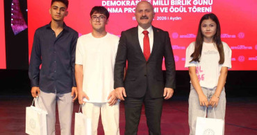 Aydın'da 15 Temmuz temalı yarışmaların Türkiye ödül töreni yapıldı
