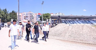 Aydın'da 6 bin kişilik Adnan Menderes stadyumu inşaatı devam ediyor