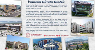 Aydın'da Bayramda Sağlık Hizmetleri Kesintisiz Sürecek
