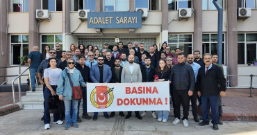 Aydın'da Gazetecilere Destek Gösterisi