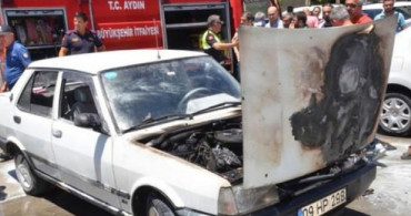 Aydın'da Hastane Otoparkındaki Yangın Çıktı 