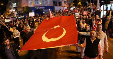 Aydın'da Küresel Sumud Filosu'na Destek Yürüyüşü Düzenlendi