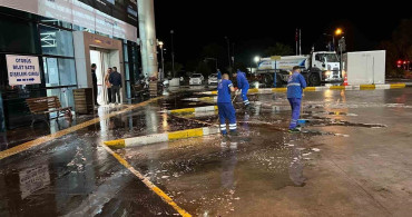 Aydın'da Otobüs Terminallerinde Temizlik Çalışmaları Devam Ediyor