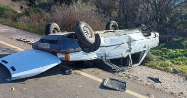 Aydın'da Takla Atan Otomobilde 5 Yaralı