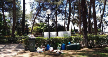 Aydın'daki Aytepe mesire alanı bir gecede çöplüğe döndü