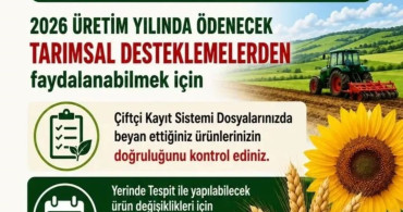 Aydınlı üreticilere ÇKS uyarısı: son tarih 30 Haziran