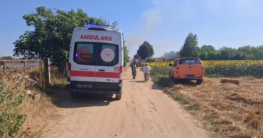 Babaeski’de çiftlikte yangın kontrol altına alındı