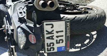 Bafra'da motosiklet ile minibüs çarpıştı: Motosiklet sürücüsü yaşamını yitirdi