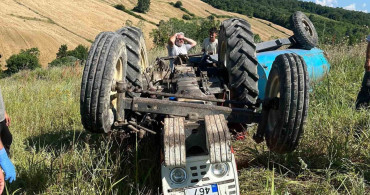 Bafra'da traktör devrildi: 1 kişi hayatını kaybetti