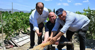 Bağların geleceği için önemli sulama sondajı açıldı