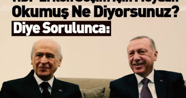 Bahçeli'den Erken Seçim Çağrısı Yapan Muhalefete Yanıt